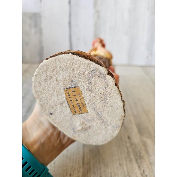 Vintage chalkware Italian Shepherd nativity man lb New York decor religious - Picture 8 of 8